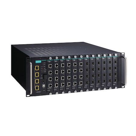 Moxa Layer 2 Full Gigabit Mgd Eth. Swtch Slots, 4Port, Ics-G7752A-4Xg-Hv-Hv ICS-G7752A-4XG-HV-HV